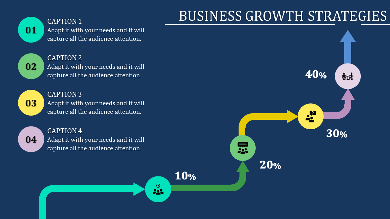 Glorious Business Growth Strategies Presentation slides